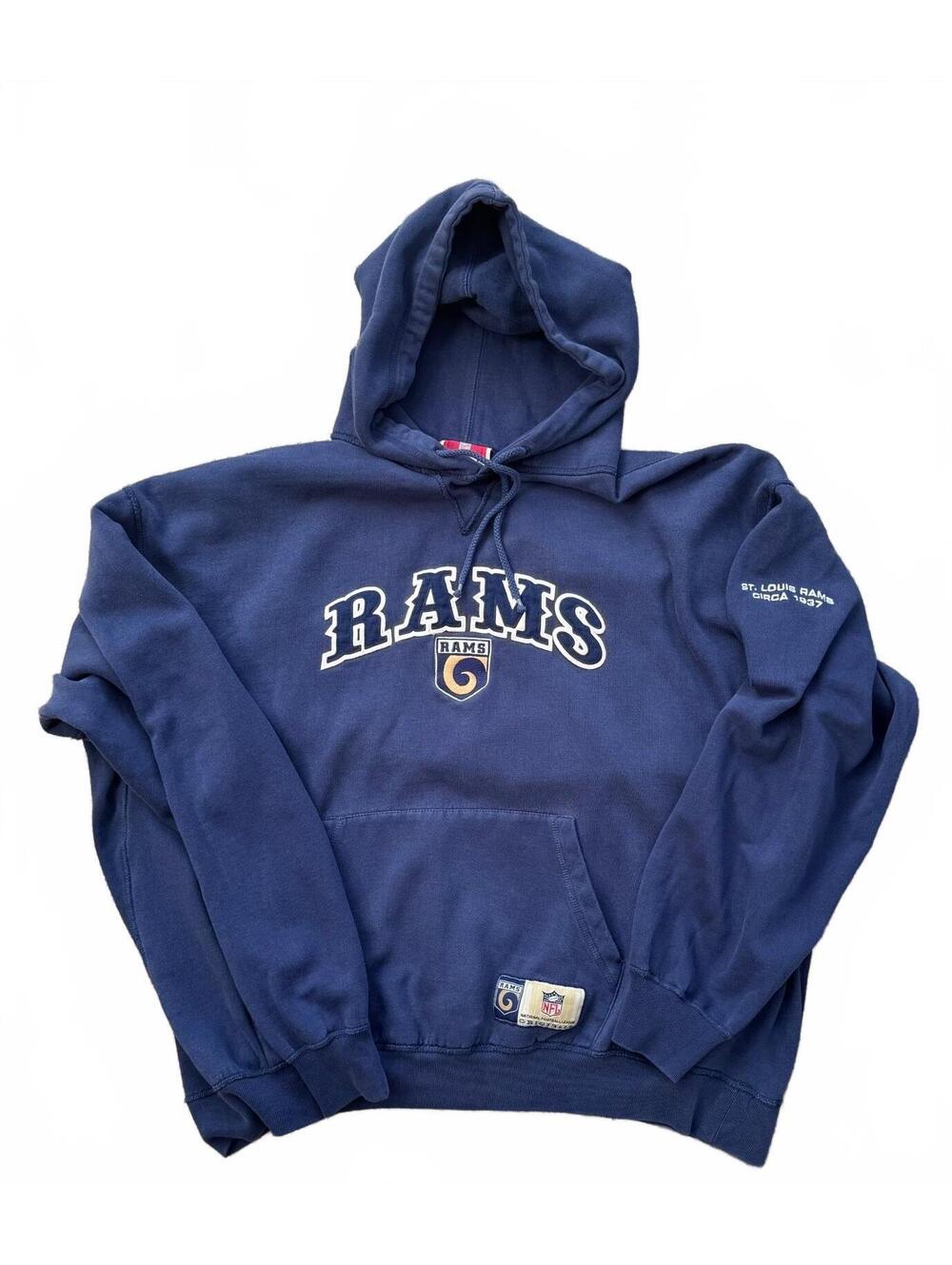 Vintage St. Louis Rams Lee Sport Pullover Hoodie(0174)